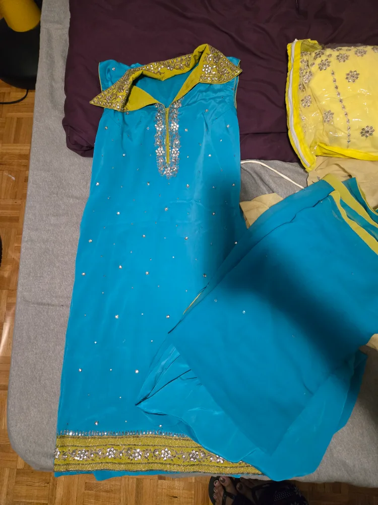 Beautiful Blue Formal Outfit thumbnail