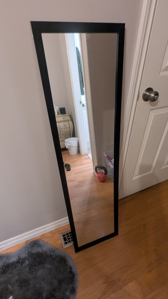 IKEA Rectangular Black Framed Mirror