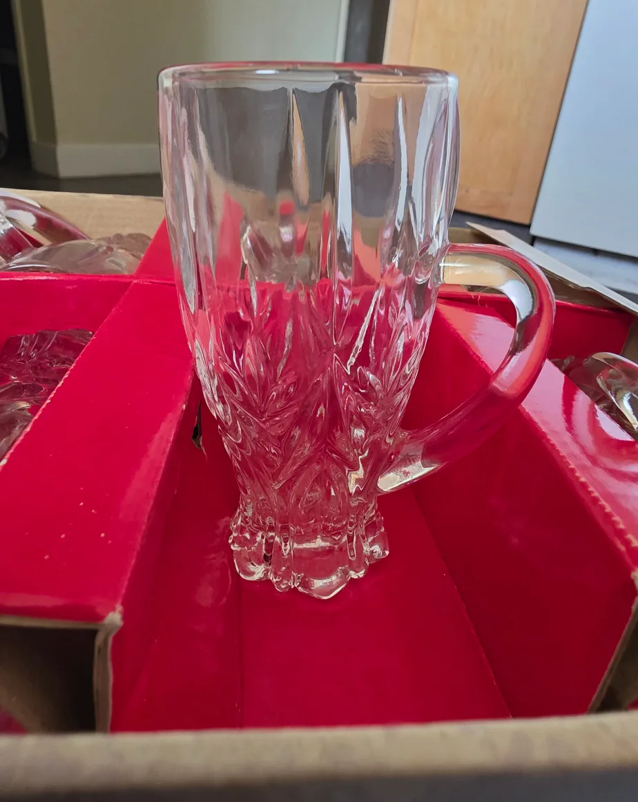 Secret High Quality Glassware Mugs - 6 Piece Set thumbnail