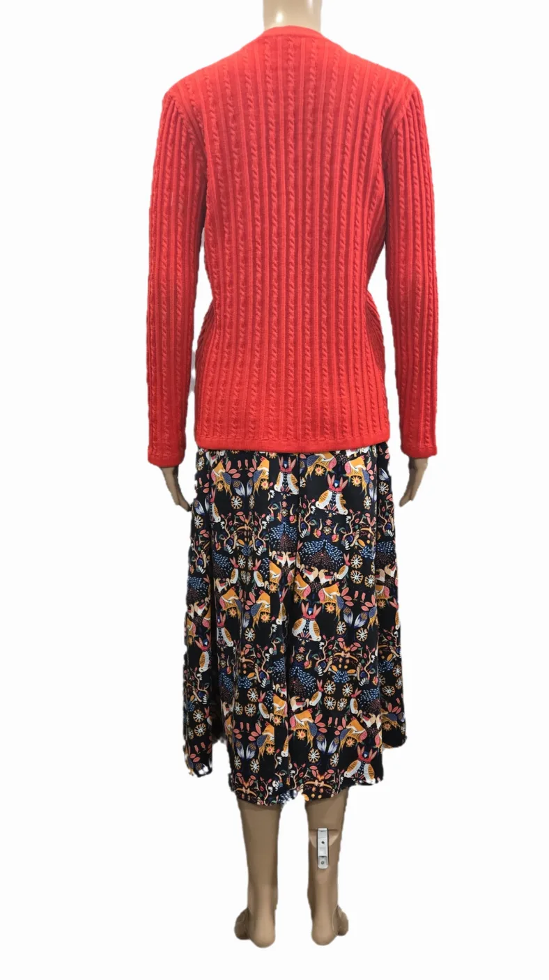 Anthropologie Eva Franco Woodland Skirt Size 6 image indicator(4)