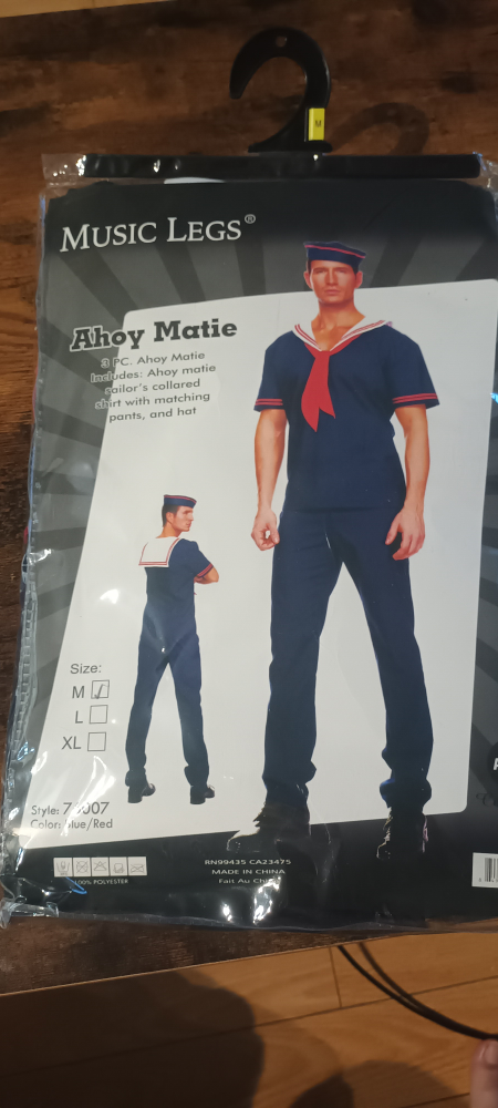 men Ahoy Matie Sailor Costume