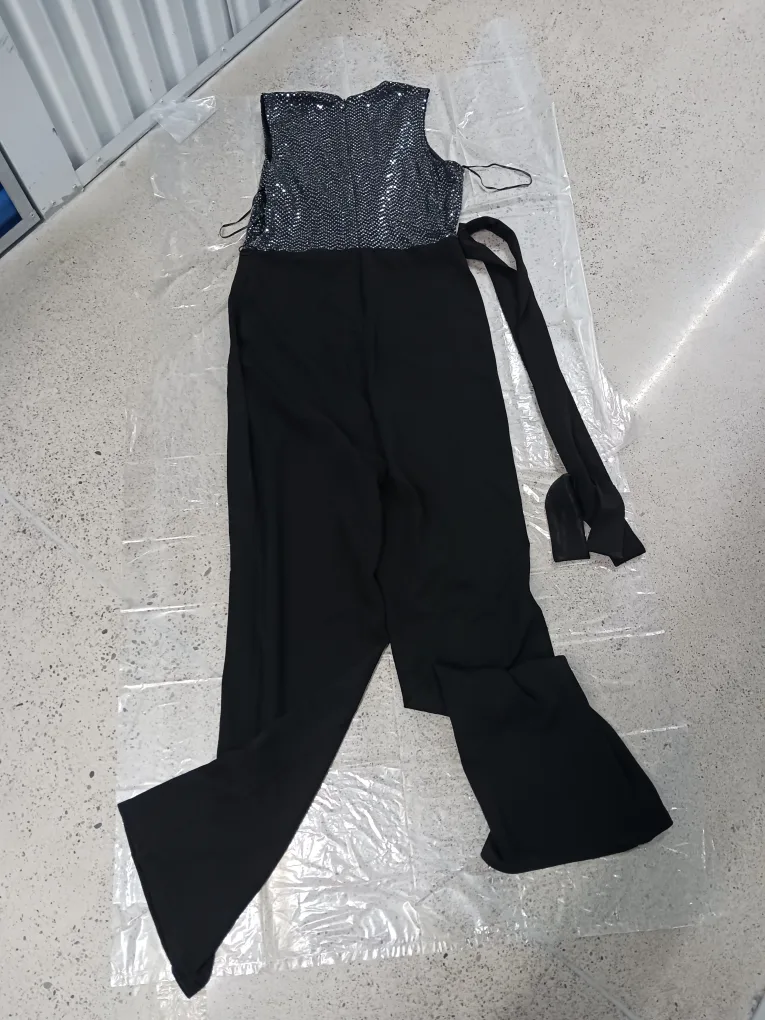 Black Sequin Jumpsuit / Romper image indicator(2)