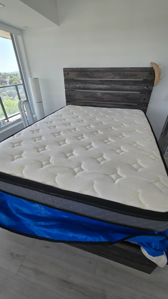 Queen Mattress + Slatted + (free) Bed frame thumbnail