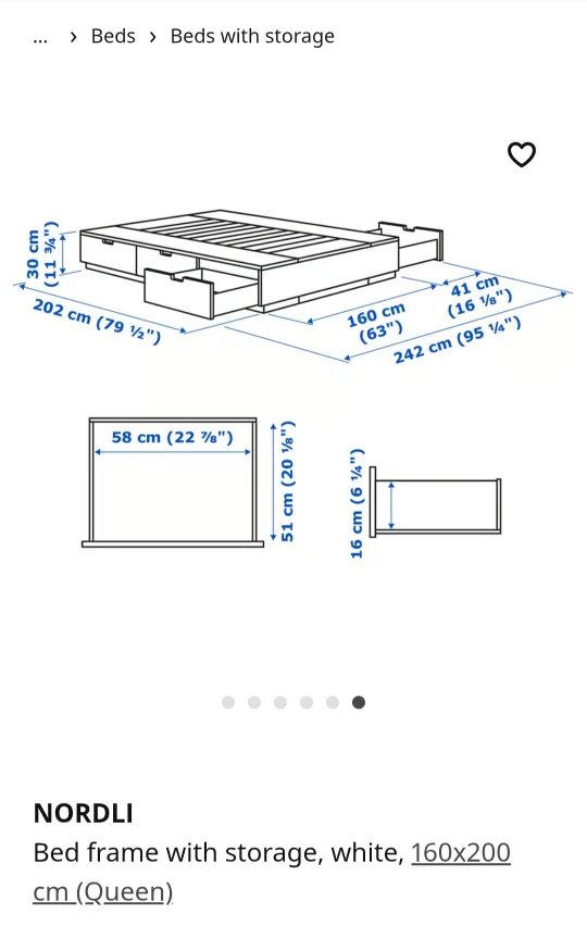 Queen Mattress + Slatted + (free) Bed frame image indicator(7)