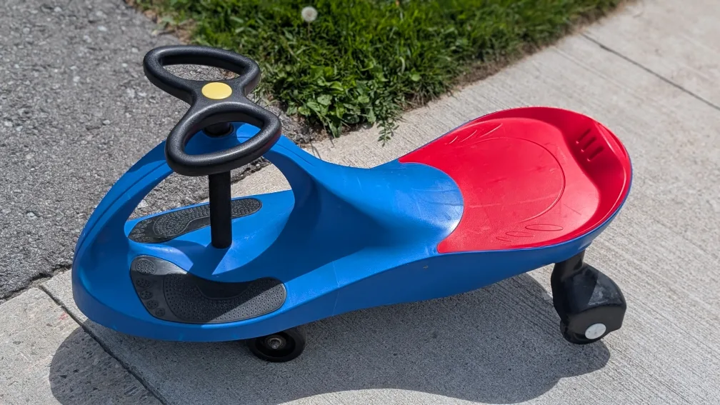 Wiggle Car Ride-On Toy - Blue & Red thumbnail