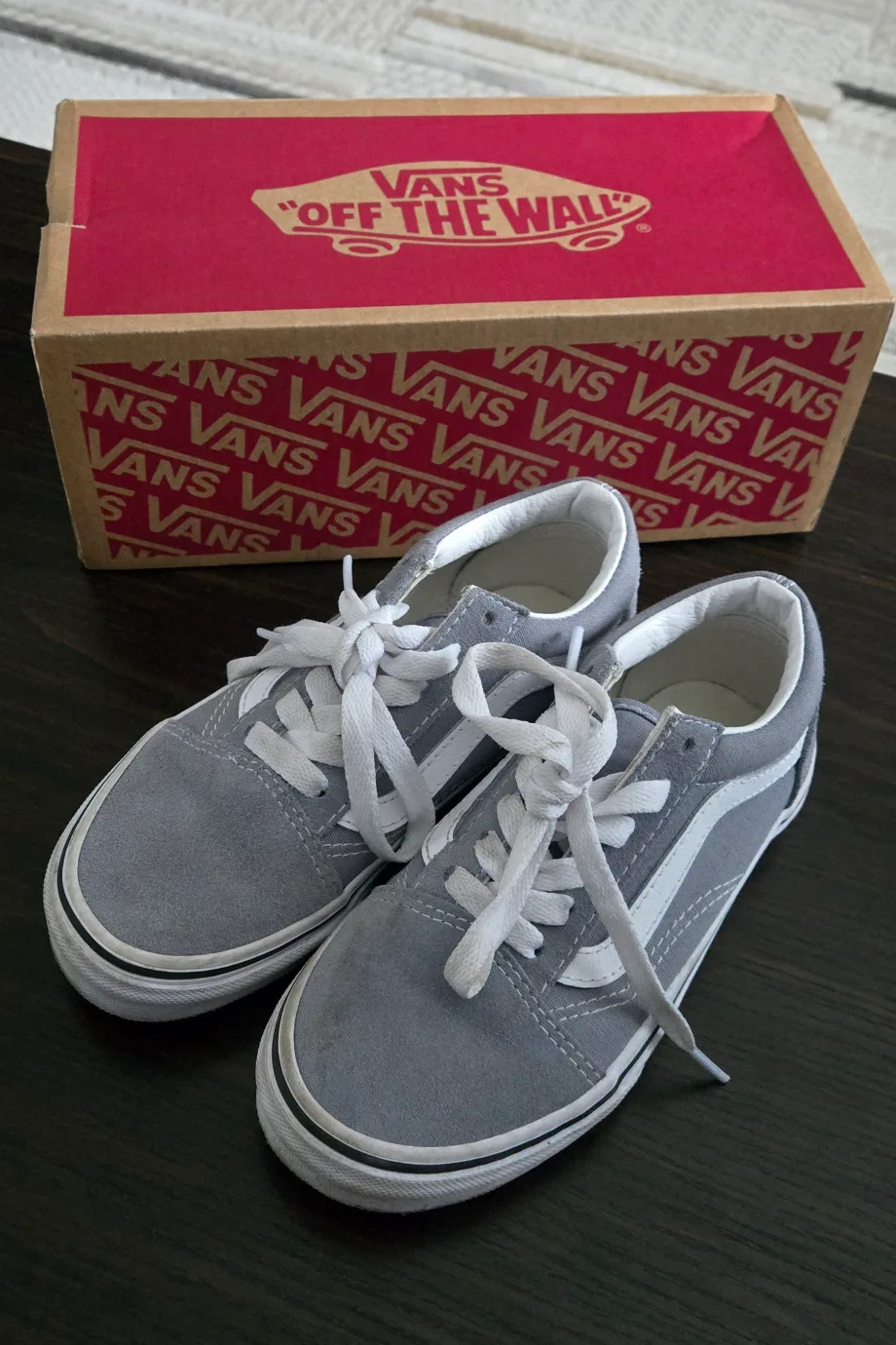 Vans Old Skool - Grey Kids Size 1 thumbnail