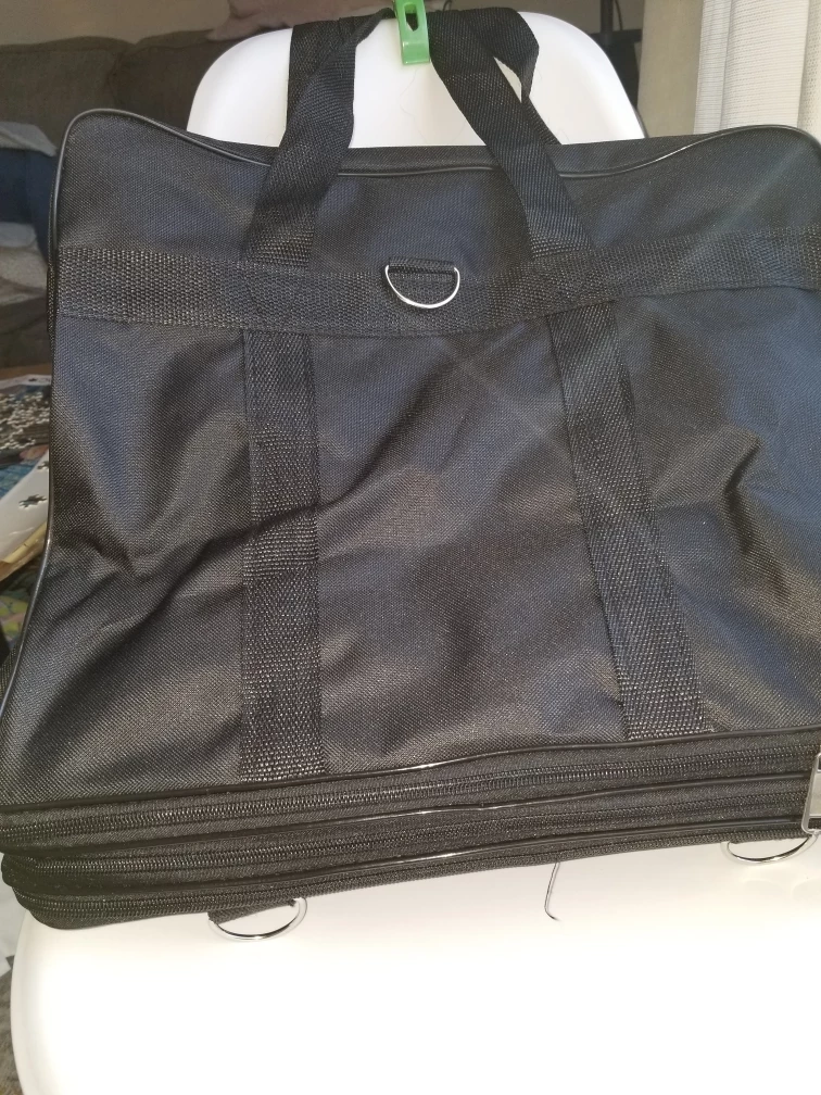 SPORTS Black Expandable Tote Bag with Rolling Wheeled 🥕 - photo 3