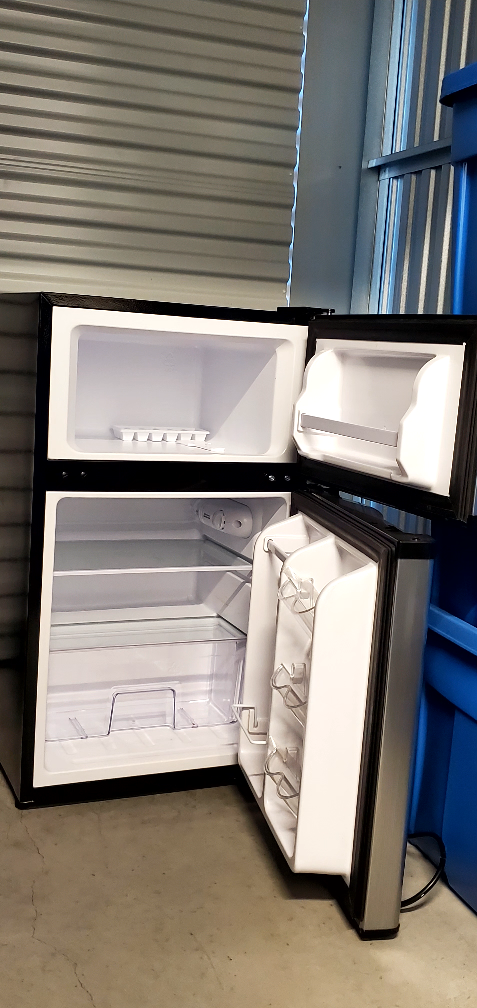 Insignia 2-Door Mini Fridge - Great Condition! - photo 2
