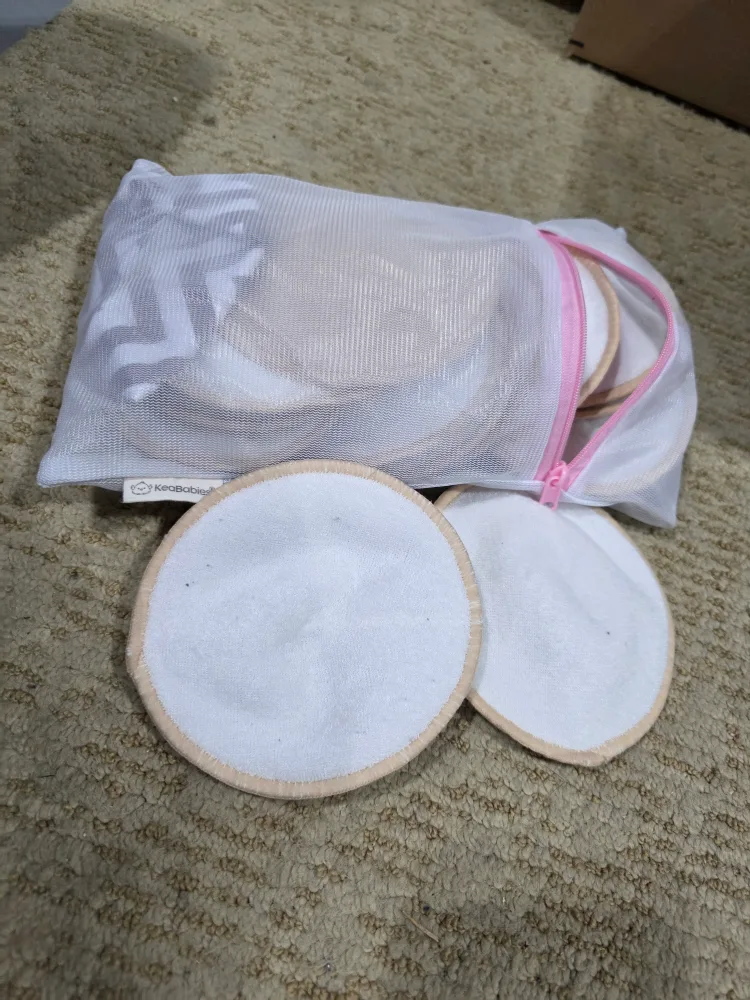 KeaBabies Reusable Bamboo Nursing Pads with Wash Bag #freecycle thumbnail