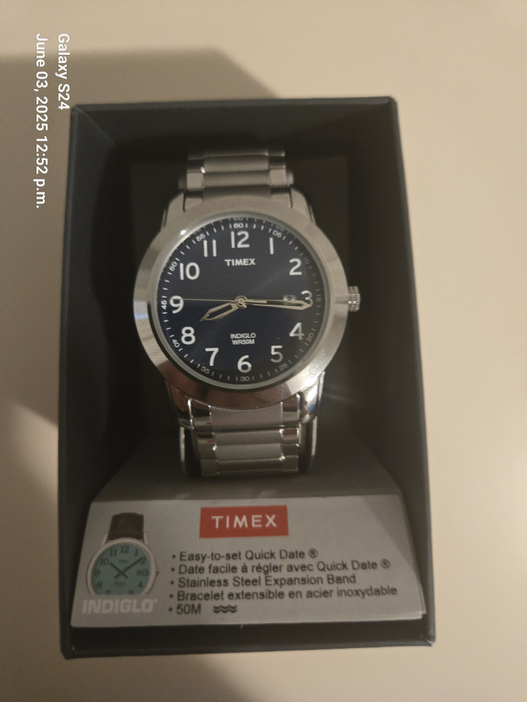 NEW! Timex Watch with Blue Dial
