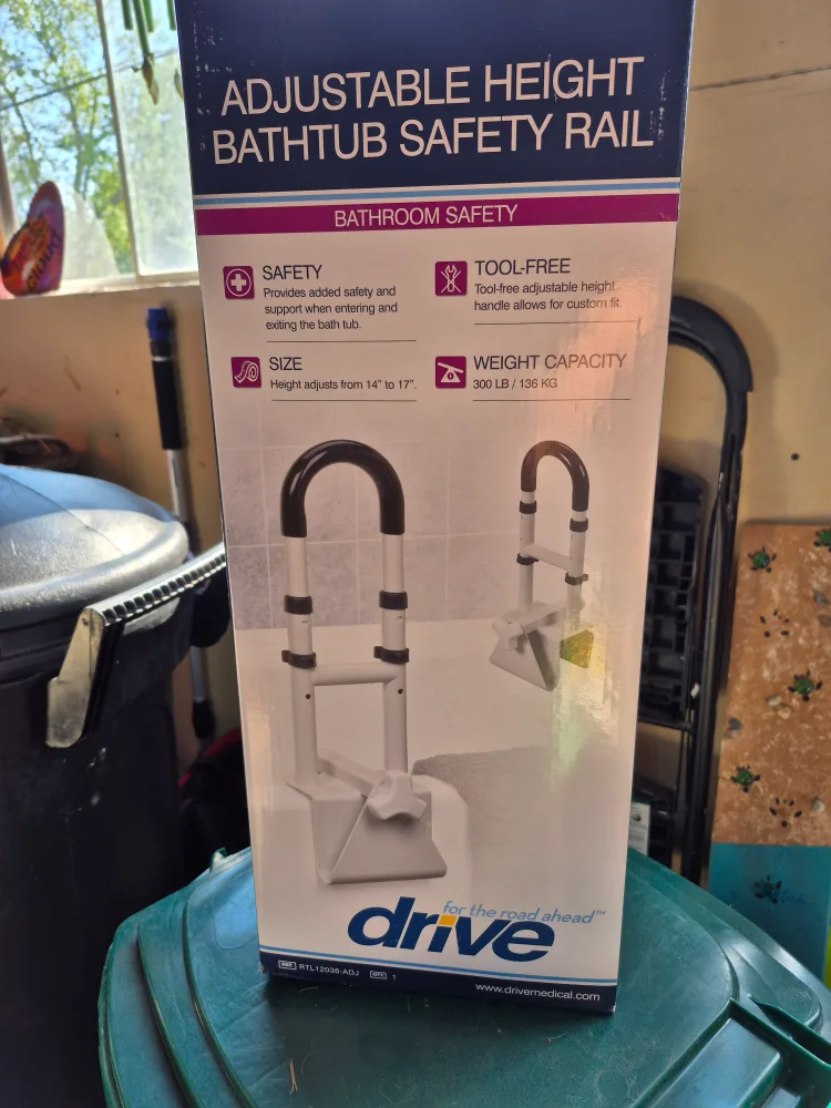 Adjustable Bathtub Safety Rail thumbnail