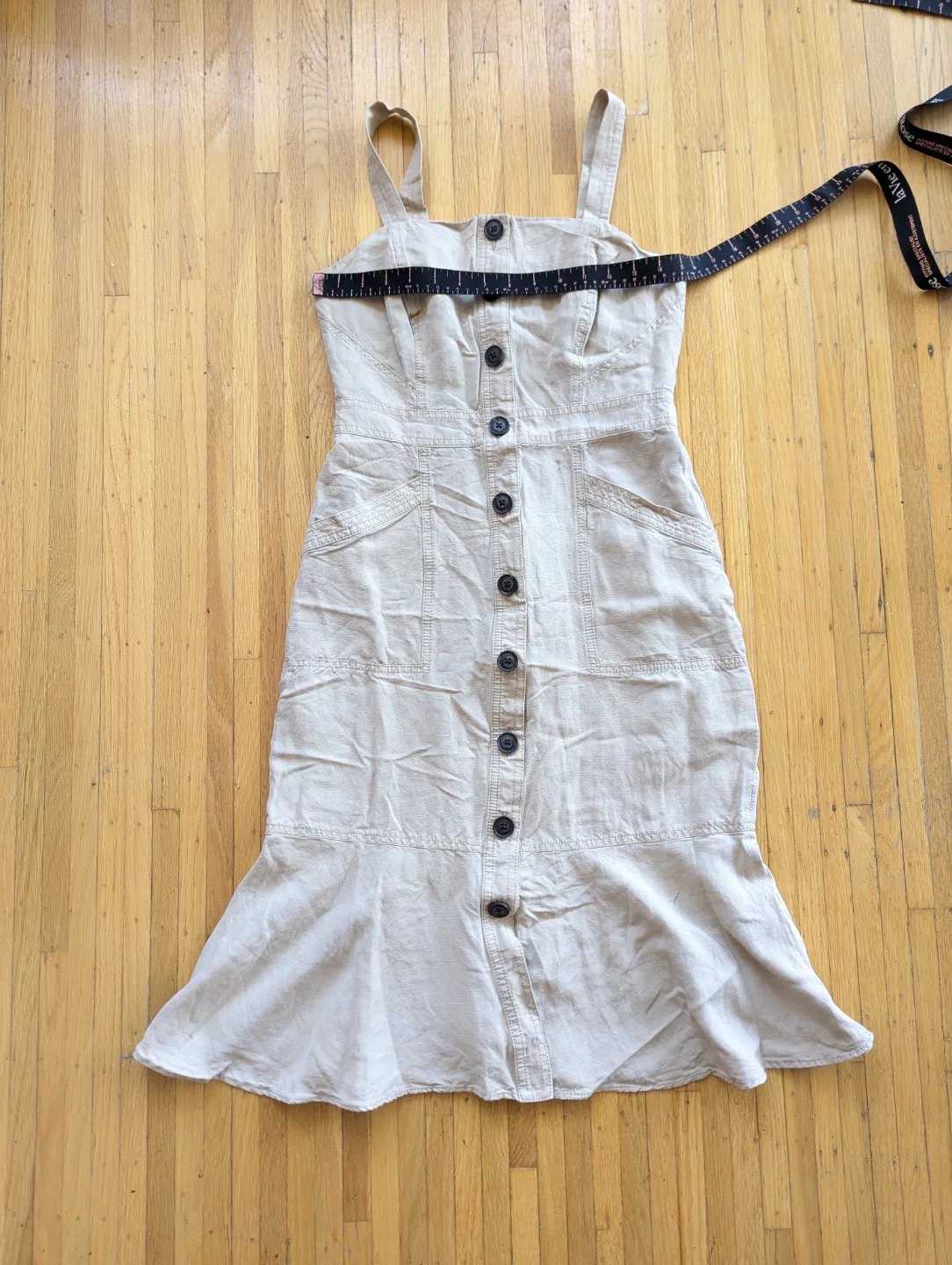 Banana Republic Linen Blend Dress - Size 0 image indicator(2)