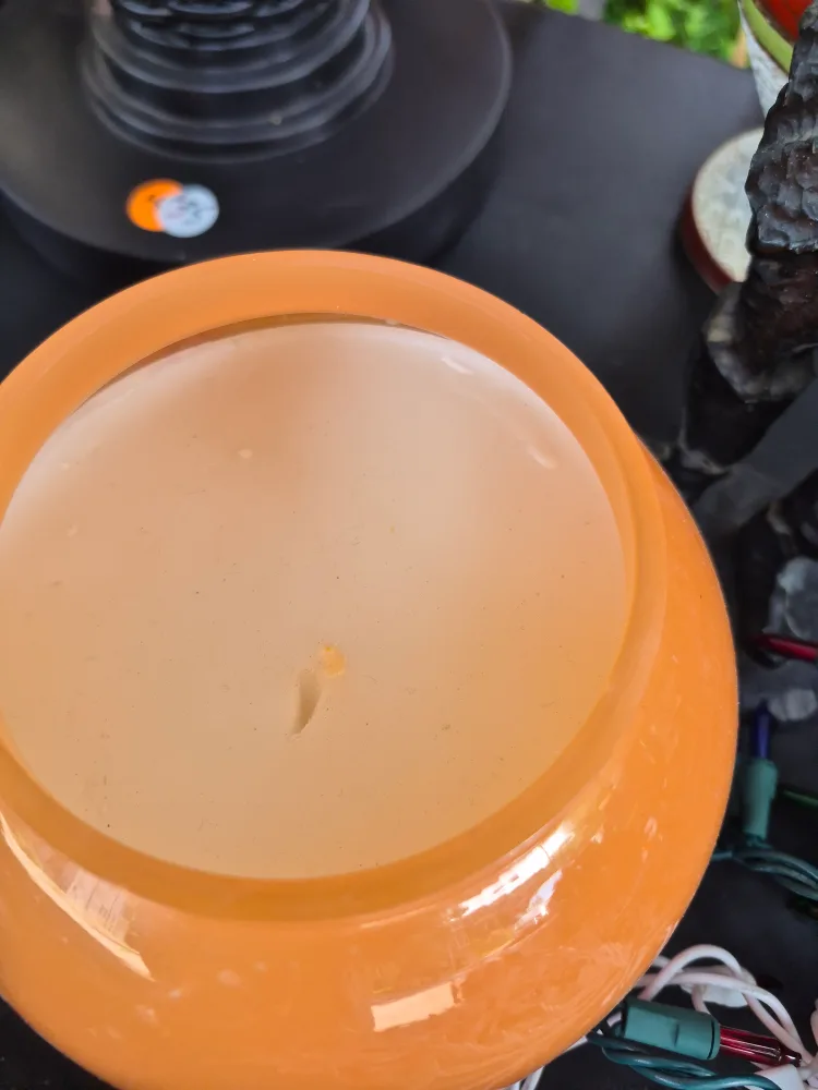 Orange Glass Candle Holder thumbnail