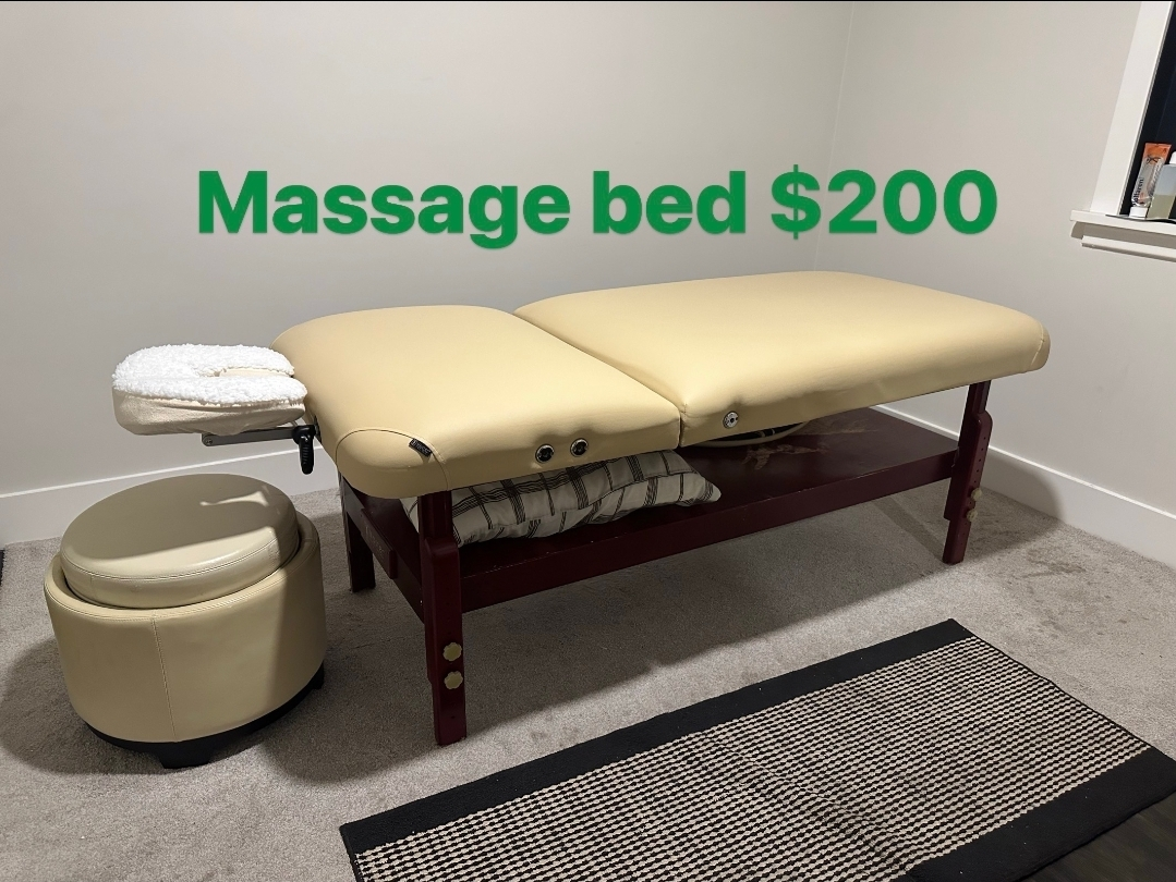Massage Bed with Stool