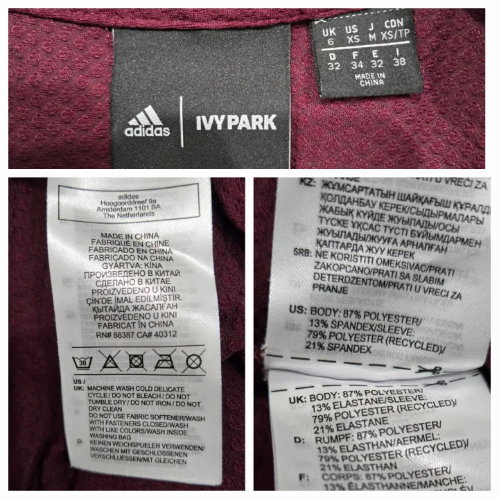 Beyonce Ivy Park X Adidas Asymmetrical Bodycon Dress Size XS image indicator(9)