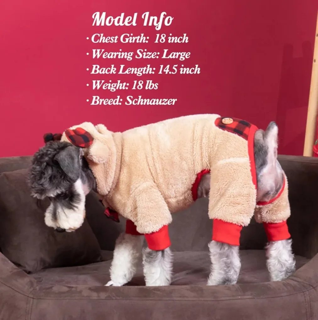 Kyeese Reindeer Dog Costume, Size L image indicator(6)