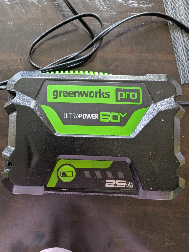 Greenworks Pro 60V UltraPower Battery and Charger - photo 3