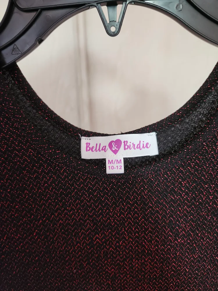 Black & Red Sparkle Dress - Size 10/12 Medium image indicator(3)