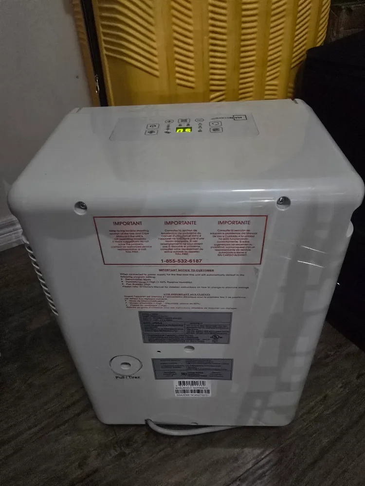 Mainstays Dehumidifier image indicator(4)
