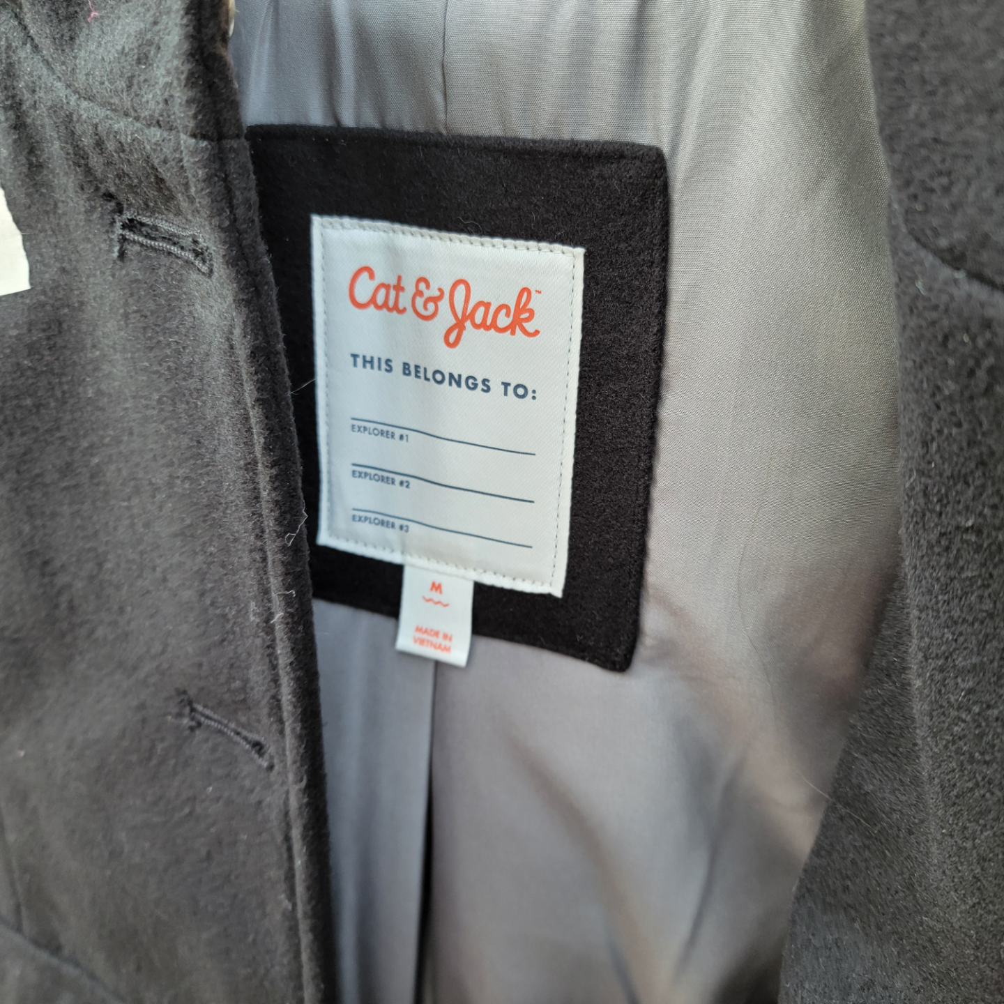 Cat & Jack Black Winter Coat - photo 2