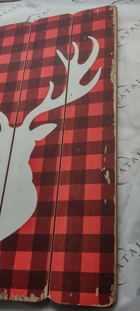 Rustic Wood Pallet Art - Maple Leaf & Deer image indicator(8)