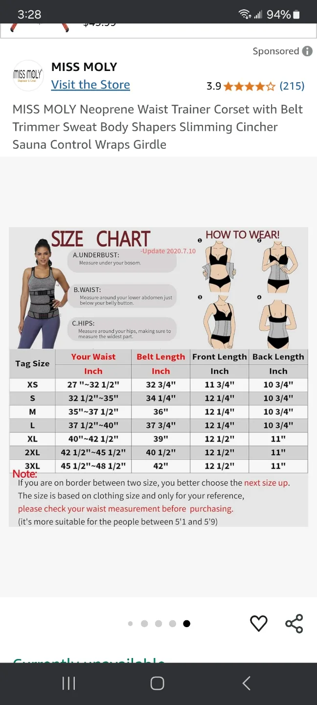 Miss Moly Neoprene Waist Trainer Corset image indicator(3)