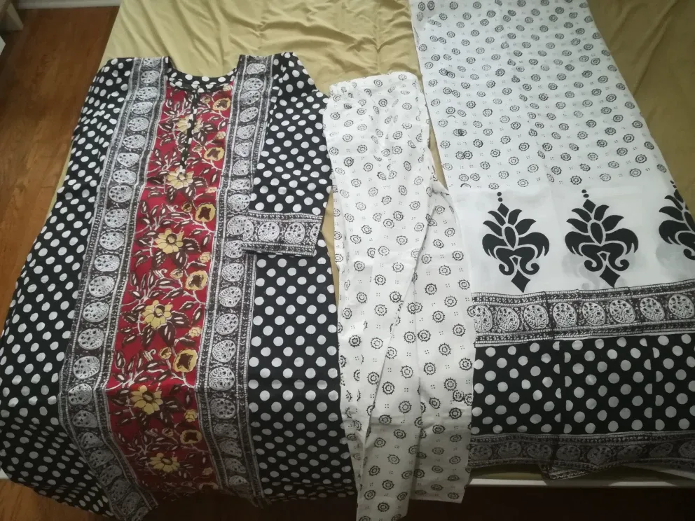 Polka Dot Kurta Set thumbnail