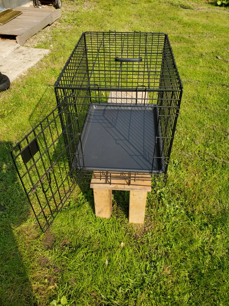 Black Metal Dog Cage thumbnail