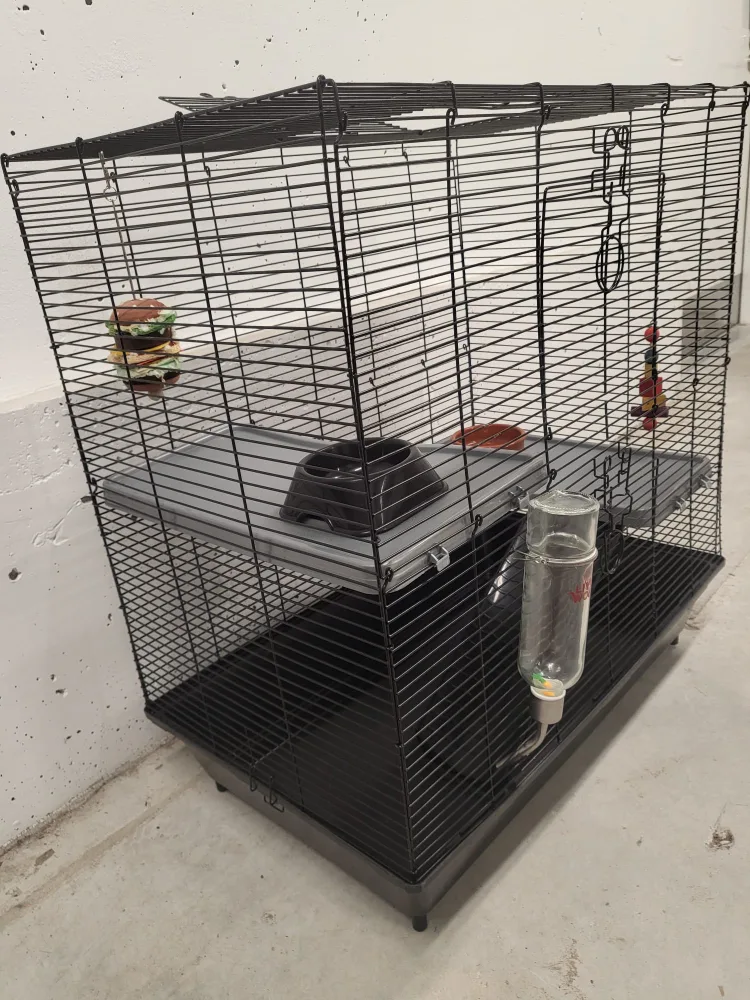 Small Pet Cage and Lavender Bedding Bundle image indicator(2)