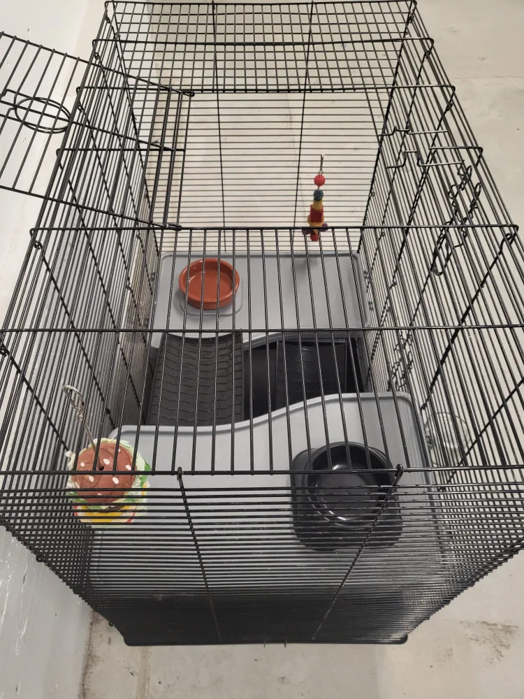 Small Pet Cage and Lavender Bedding Bundle image indicator(3)