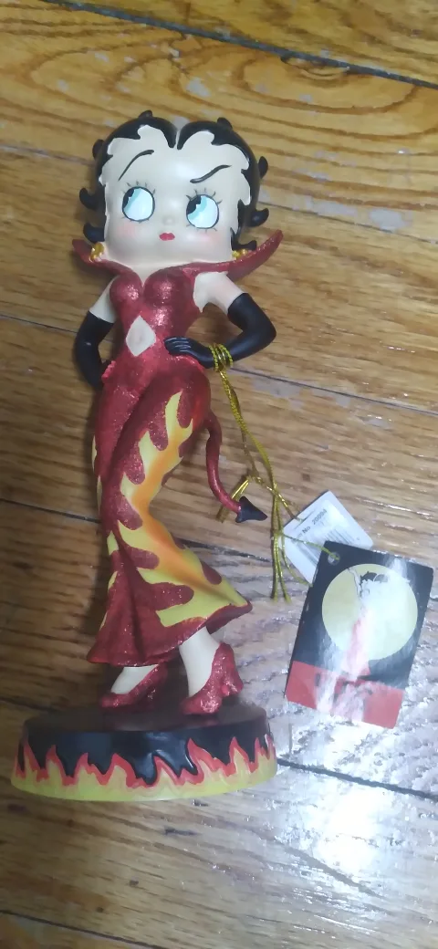 Naughty Betty Boop Figurine Ruby One Piece Pantsuit 7” image indicator(2)