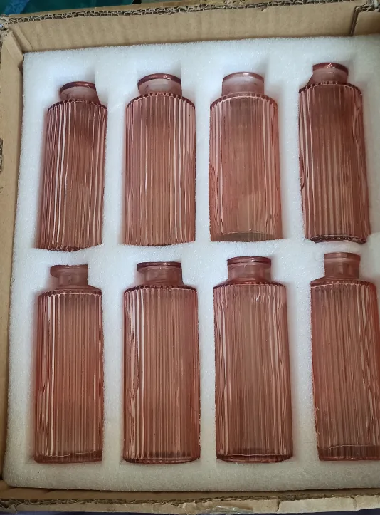 Rose Pink Glass Vases Set🥕 image indicator(4)