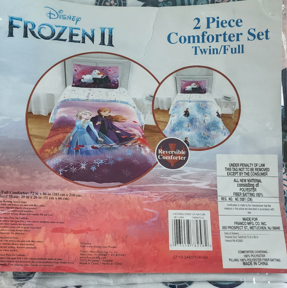 Reversible 2-piece Disney Frozen II Comforter Set
