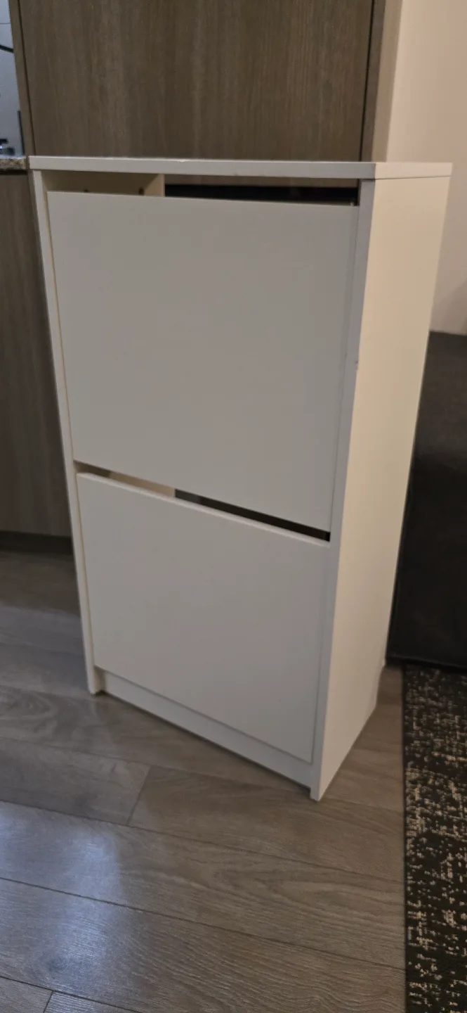 IKEA BISSA Shoe Cabinet in White thumbnail