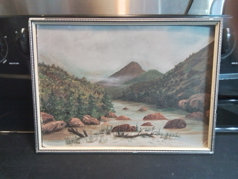 Vintage Western Landscape Painting