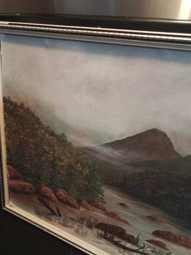 Vintage Western Landscape Painting - photo 3