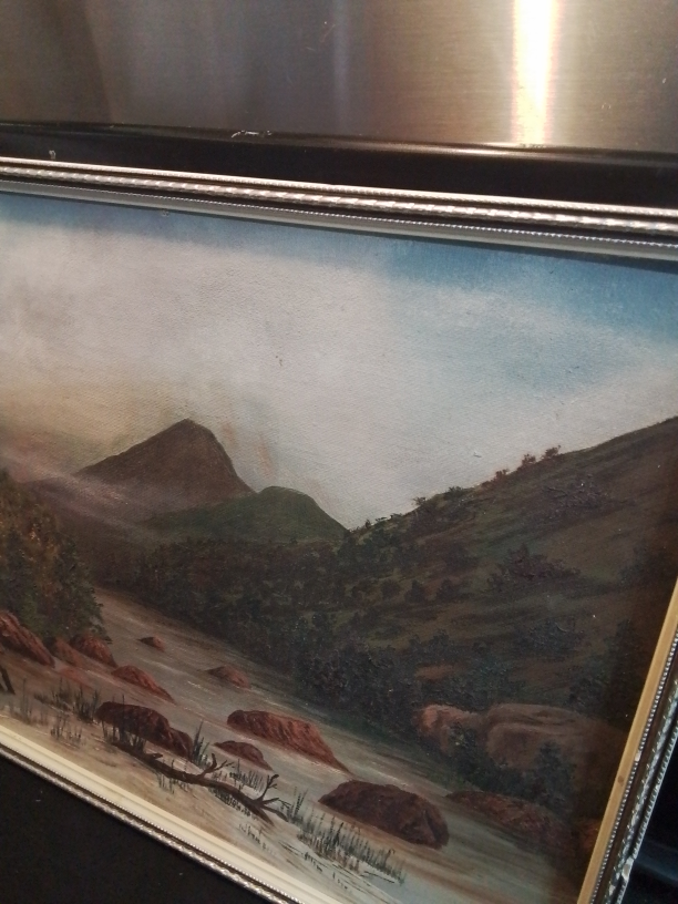 Vintage Western Landscape Painting - photo 4