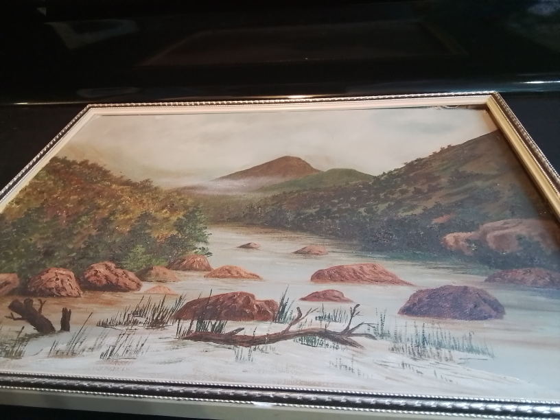 Vintage Western Landscape Painting - photo 5