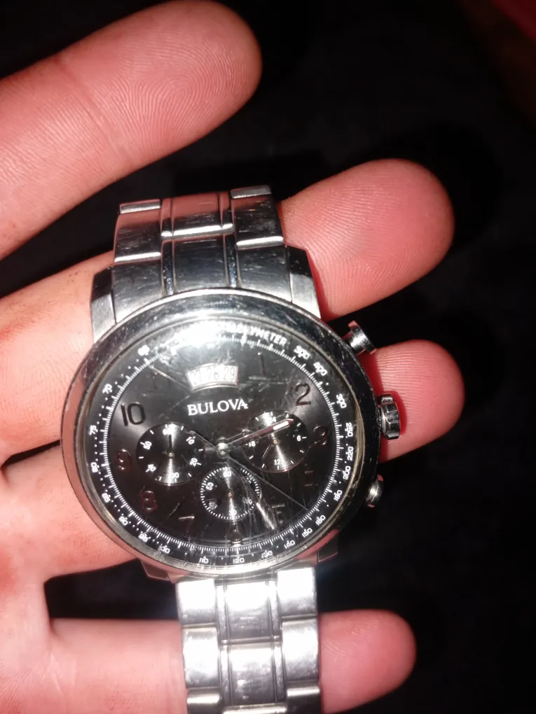 Bulova Chronograph Watch - Silver thumbnail