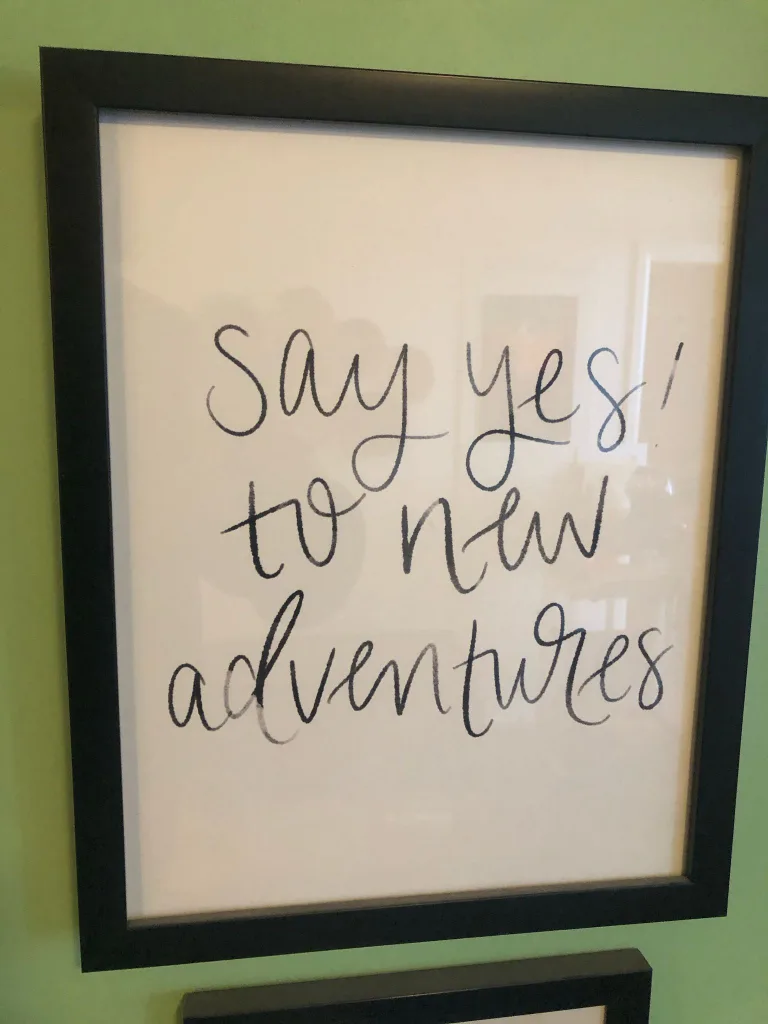 Framed 'Say Yes!' Print thumbnail
