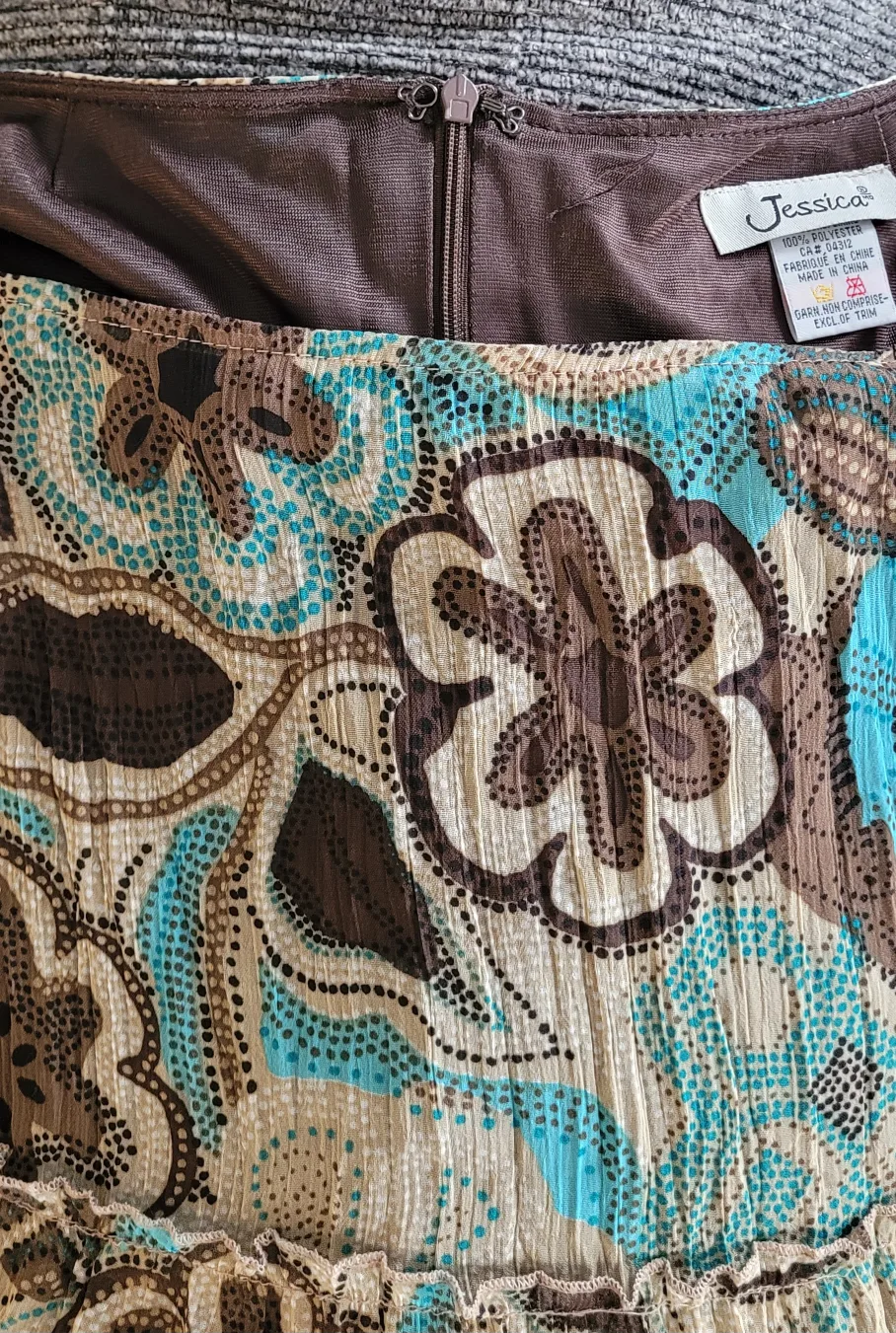 Jessica Floral Print Tiered Skirt image indicator(2)