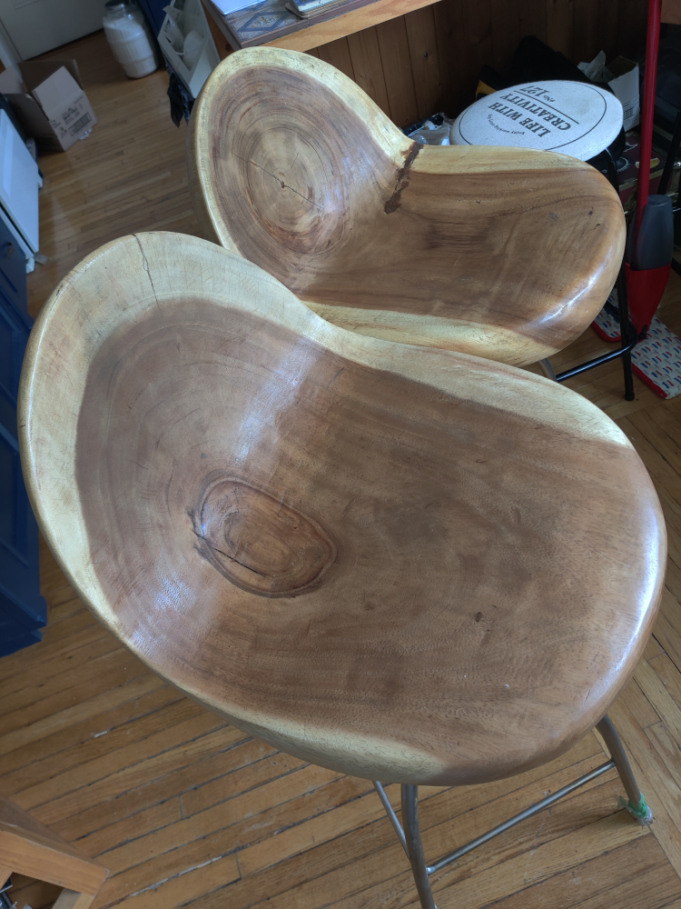 solid wood bar stools - photo 2