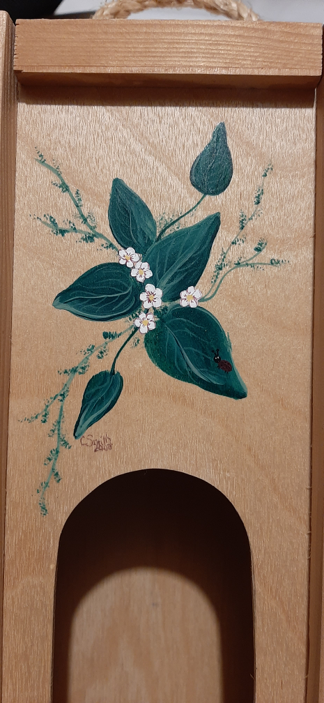 Hand-Painted Wood wine box - photo 3