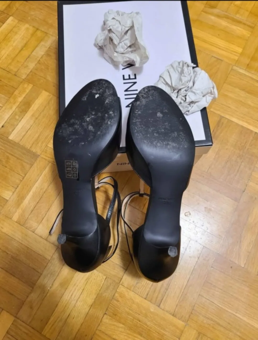 Women's Nine West Leather Heels - sz 10 image indicator(4)