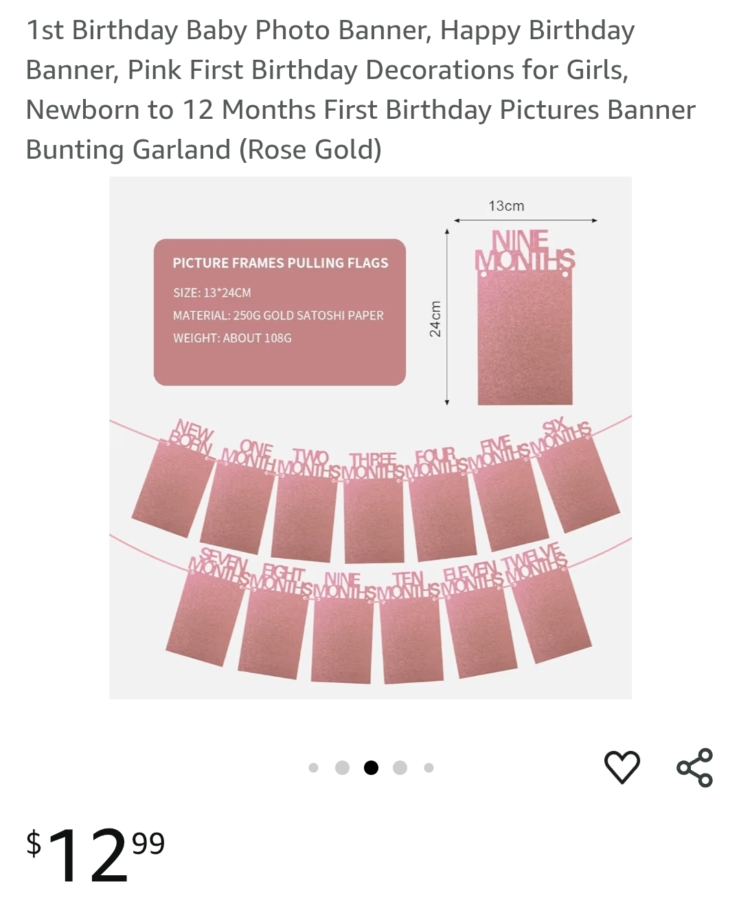 Baby's First Year Photo Banner 🥕 - photo 3
