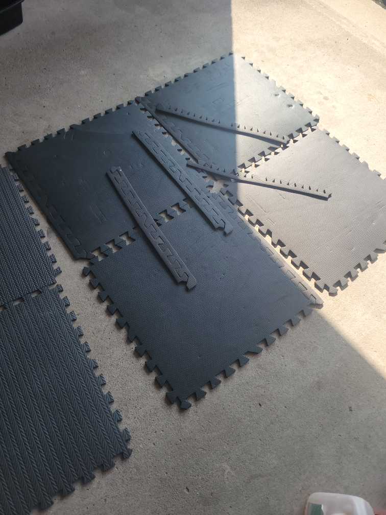 Grey Interlocking Foam Floor Mats