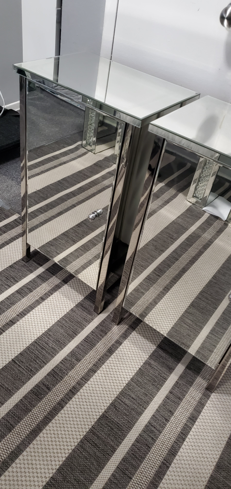 Mirrored Side Table set of two not negotiable