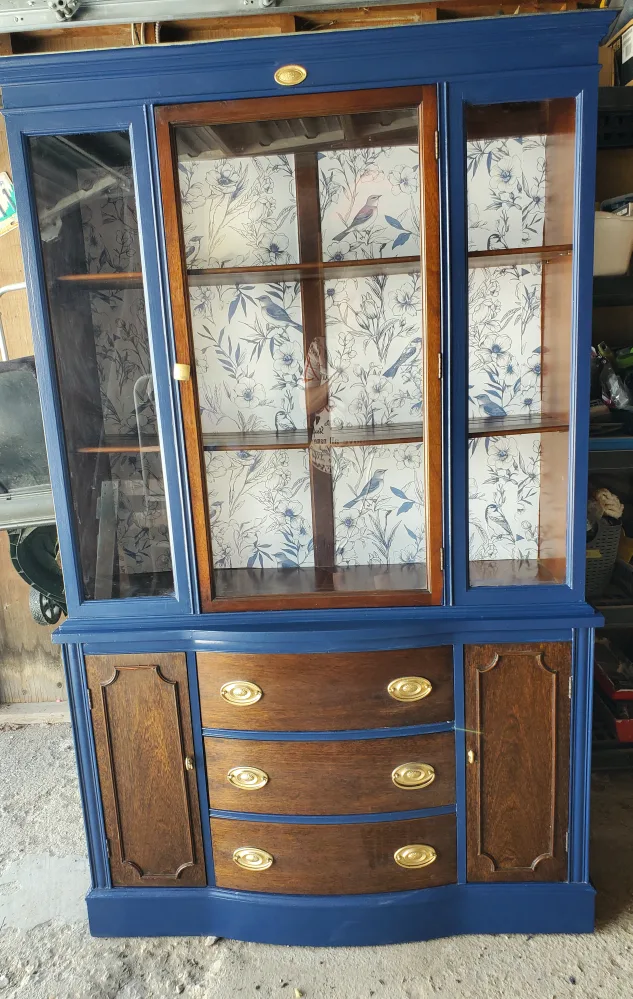 Vintage refinished China Cabinet