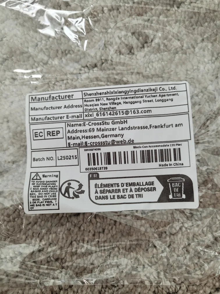 Black Storage Bin 120 pcs image indicator(2)