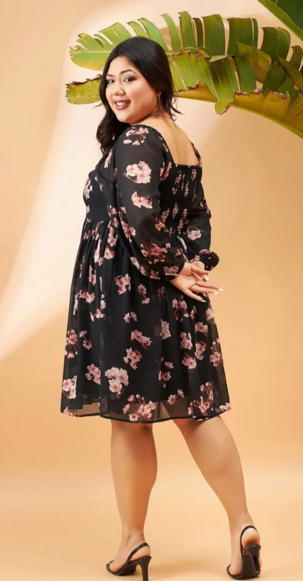 BRAND NEW Floral Print Mini Dress image indicator(4)